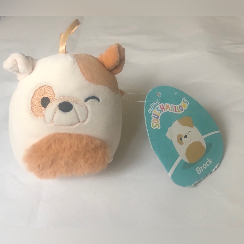 Squishmallows 4” Brock Bulldog Plush